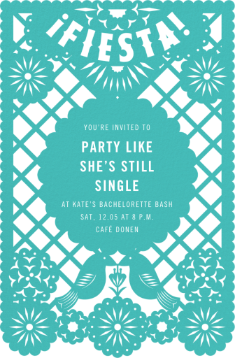 Fiesta Banner - Bachelorette Party Invitation by Paperless Post