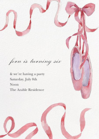 Birthday Ballerina - Birthday Invitation by Happy Menocal