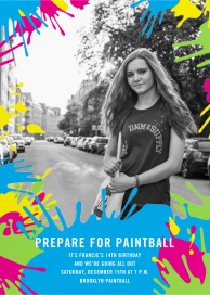 Mad Splatter - Birthday Invitation by Paperless Post