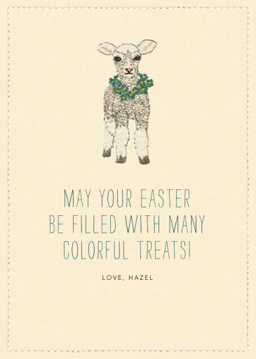 Lovely Lamb - Easter Card by Coral & Tusk