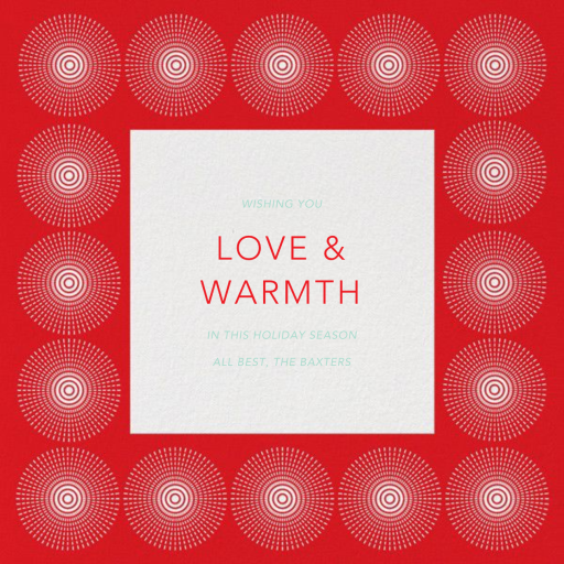 Santorini Too - Christmas Card by Jonathan Adler