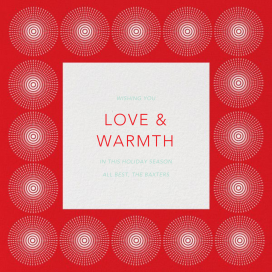 Santorini Too - Christmas Card by Jonathan Adler