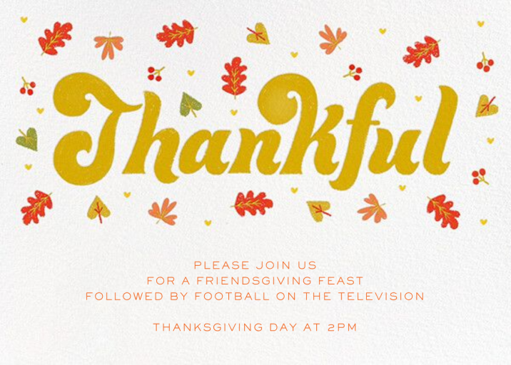 Thankful Groove - Thanksgiving Invitation by Paperless Post