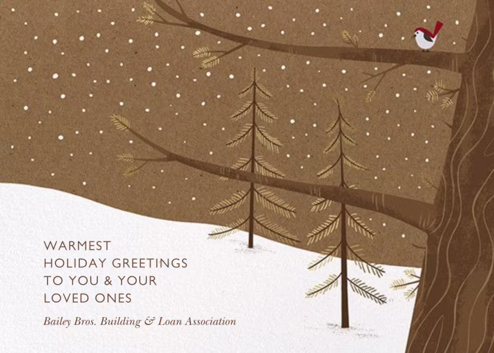 Holiday Songbird - Business Holiday Card by Paperless Post