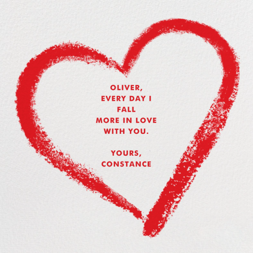 Lipstick Heart (Square New) - Valentine's Day Card by Paperless Post - Back