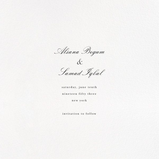 Faial (Photo Save the Date) - Save the Date by kate spade new york - Back