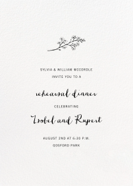 Ivory Plain - Rehearsal Dinner Invitation by Paperless Post