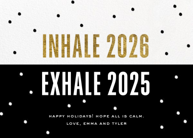 Deep Breath - New Year's Card by Cheree Berry Paper & Design