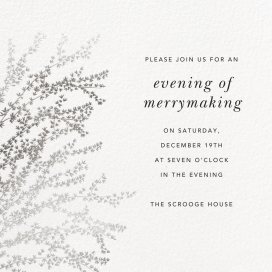 Forsythia Branch - Holiday Party Invitation by Paperless Post