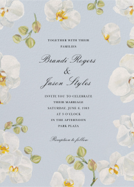 Orchid Blooms - Wedding Invitation by Oscar de la Renta