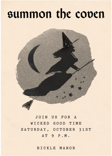 Witch's Flight - Invitation by John Derian