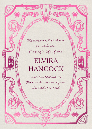 Saddle Up - Bachelorette Party Invitation by Paperless Post