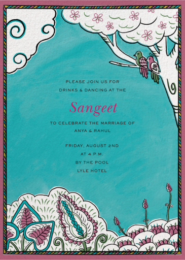 Vasant Birds - Invitation by Chand Sitara