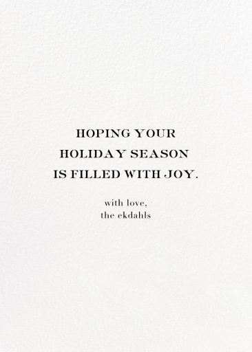 Confetti Photo - Holiday Card by kate spade new york - Back