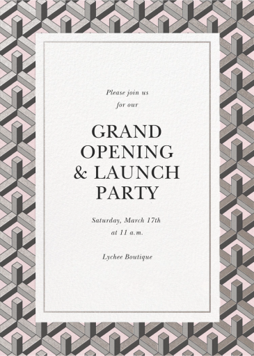 Soft Geo - Launch Party Invitation by Paperless Post