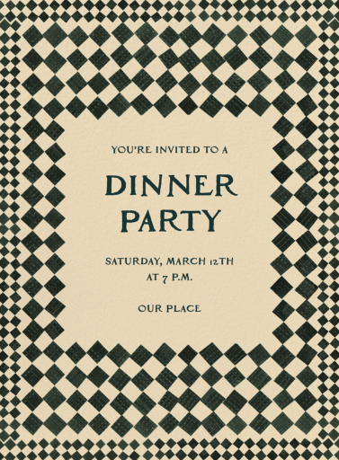 Mosaic Nights - Invitation by Hadley Paper Goods