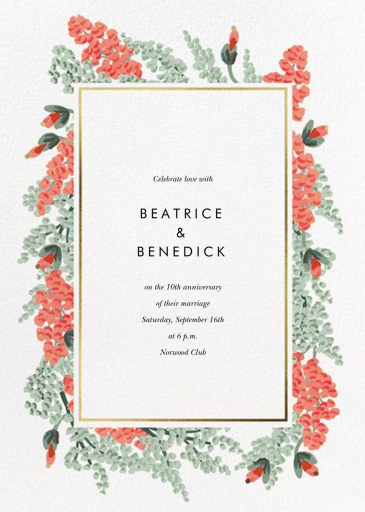 Amaranth Garland - Celebration Invitation by Rifle Paper Co.