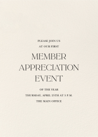 Cream - Client Appreciation Invitation by Paperless Post
