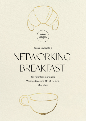 Petit Dejeuner - Breakfast/Lunch Invitation by Paperless Post