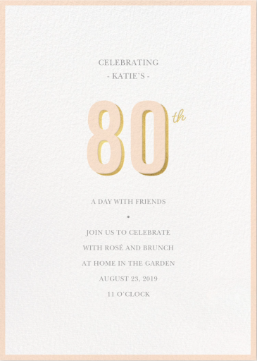 Pop of Gold - Dinner Party Invitation by Sugar Paper