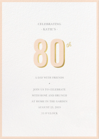 Pop of Gold - Birthday Invitation by Sugar Paper