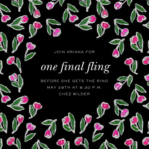 Fresh Picked - Valentine's Day Invitation by Carolina Herrera