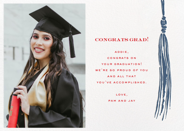 KSNY Tassel (Photo) - Graduation Card by kate spade new york