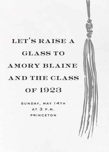 KSNY Tassel - Graduation Party Invitation by kate spade new york