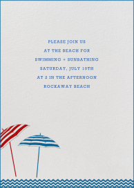 Beach Umbrellas by Paperless Post