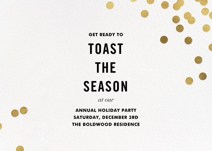 Confetti kate spade new york - Holiday Save the Date by kate spade new york