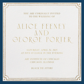 Golden Frame - Wedding Invitation by Inquisited