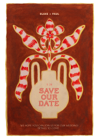 Botanical Flourish - Save the Date by Rubinski Works