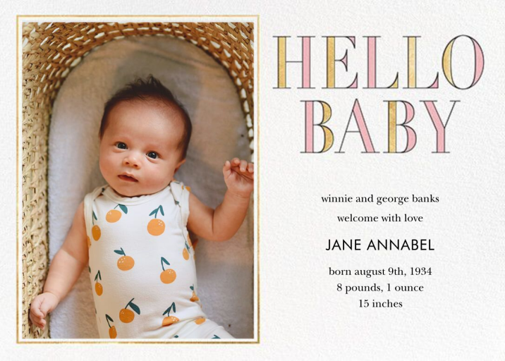 KSNY Hello Baby by kate spade new york