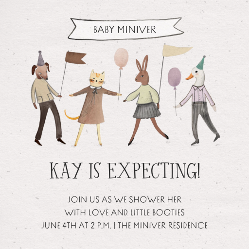 Imaginarium - Baby Shower Invitation by Merrilee Liddiard