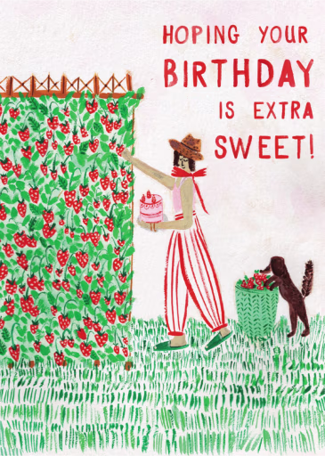 Strawberry Serendipity - Birthday Card by Mr. Boddington's Studio