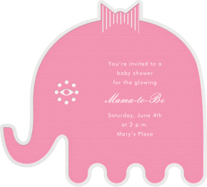 Circus Elephants - Baby Shower Invitation by Jonathan Adler