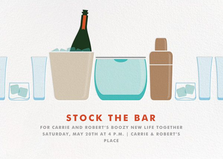 Party on Ice - Bridal Shower Invitation by Crate & Barrel