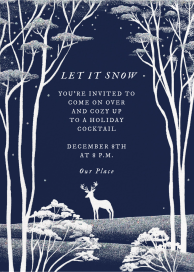 Midnight Forest - Holiday Party Invitation by Paperless Post