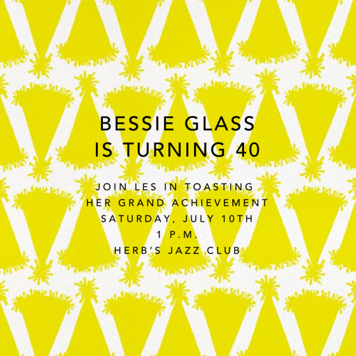 Party Hat Pattern Non text by Linda and Harriett