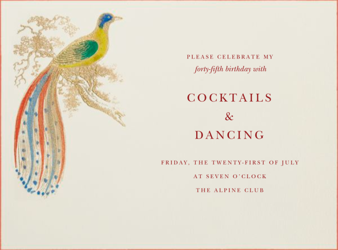 Hand Painted Bird of Paradise by Bernard Maisner