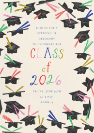 No Cap Grad - Graduation Party Invitation by Mr. Boddington's Studio