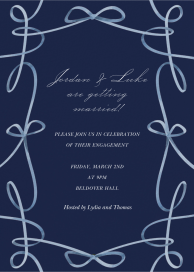 Ribbons and Bows - Engagement Party Invitation by  Monique Lhuillier