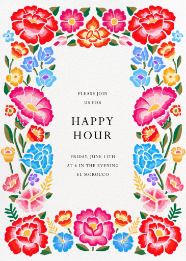 De Colores - Happy Hour Invitation by Paperless Post