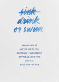 Drink Or Swim by Paperless Post