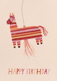 Donkey Pinata (Yelena Bryksenkova) - Birthday Card by Red Cap Cards