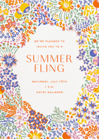 Elderberry - Summer Party Invitation by Liberty