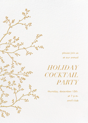 Winter Berries - Corporate Holiday Party Invitation by Paperless Post
