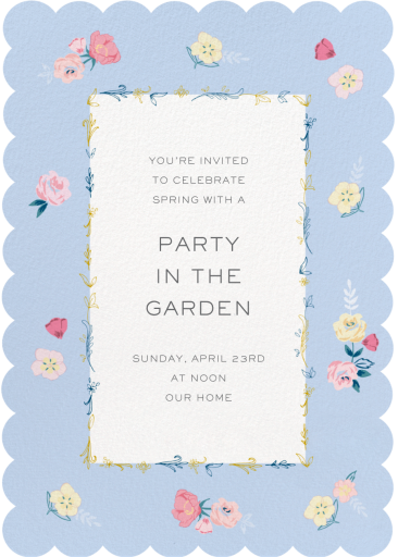 Pastel Roses - Invitation by Meri Meri