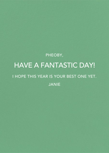 Orange Tiger (Becca Stadtlander) by Red Cap Cards - Back