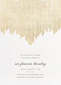 Josephine Baker - Memorial Service Invitation by Paperless Post